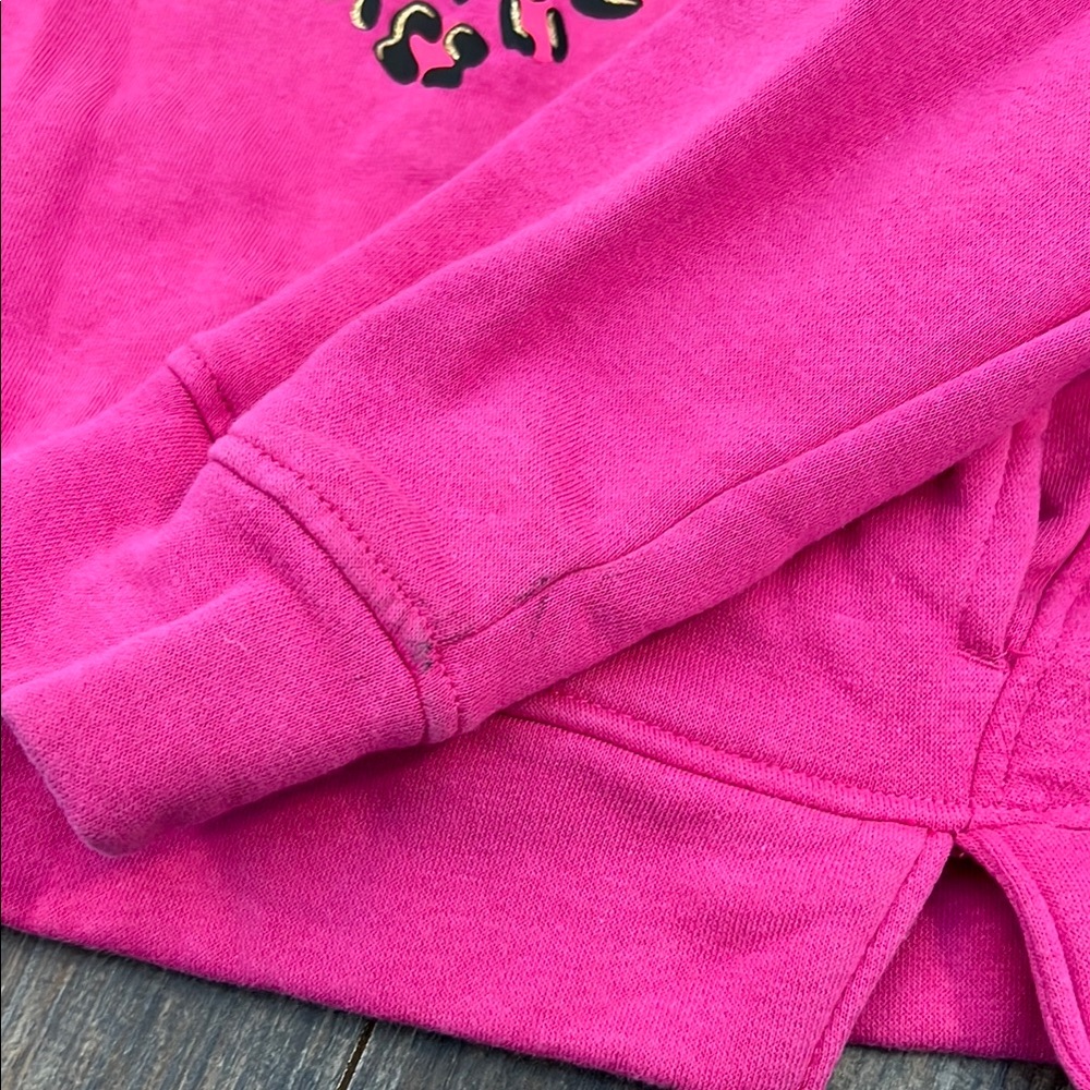 bcg Pink Hoodie with Heart Design and Long Sleeves - Picture 8 of 12